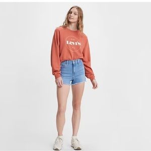 Levi’s High Rise Women’s Shorts Tribeca Scoop- Light Wash